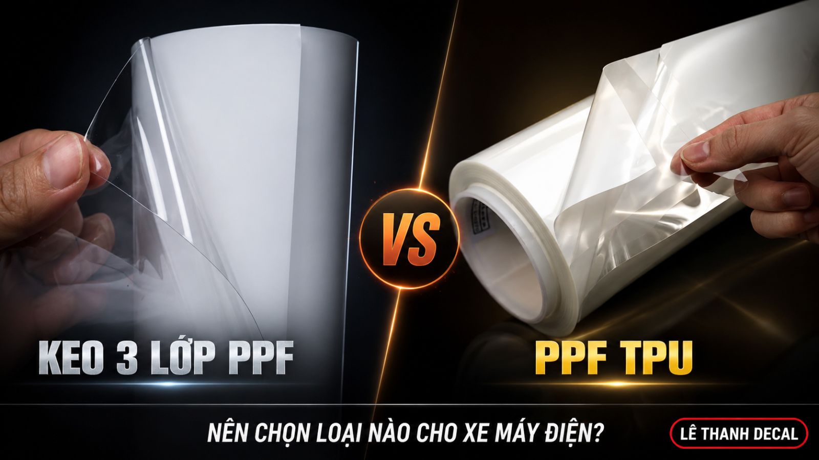Keo 3 lớp PPF vs PPF TPU