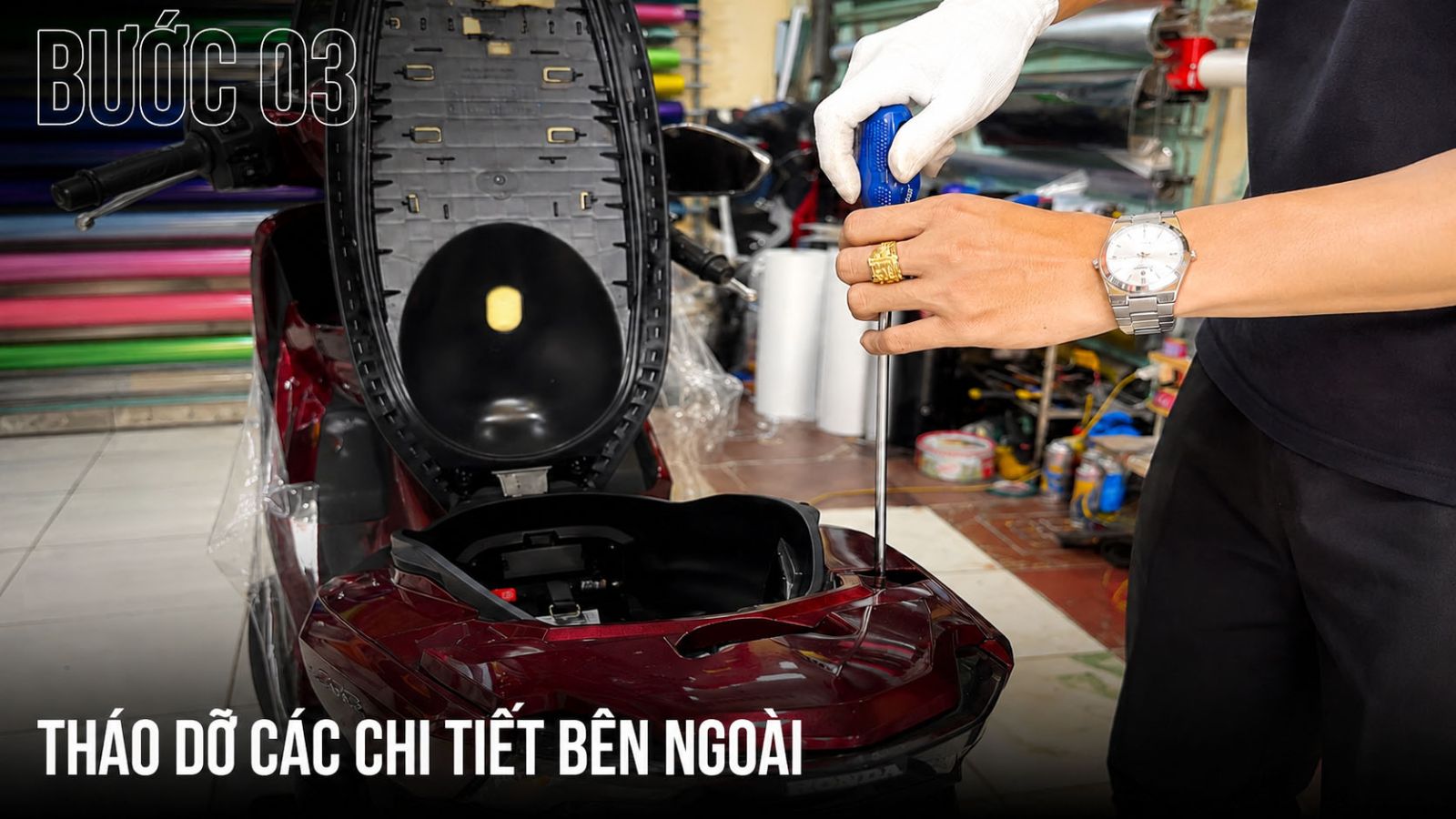 Dán xe máy điện - Giải pháp bảo vệ toàn diện tại Lê Thanh Decal