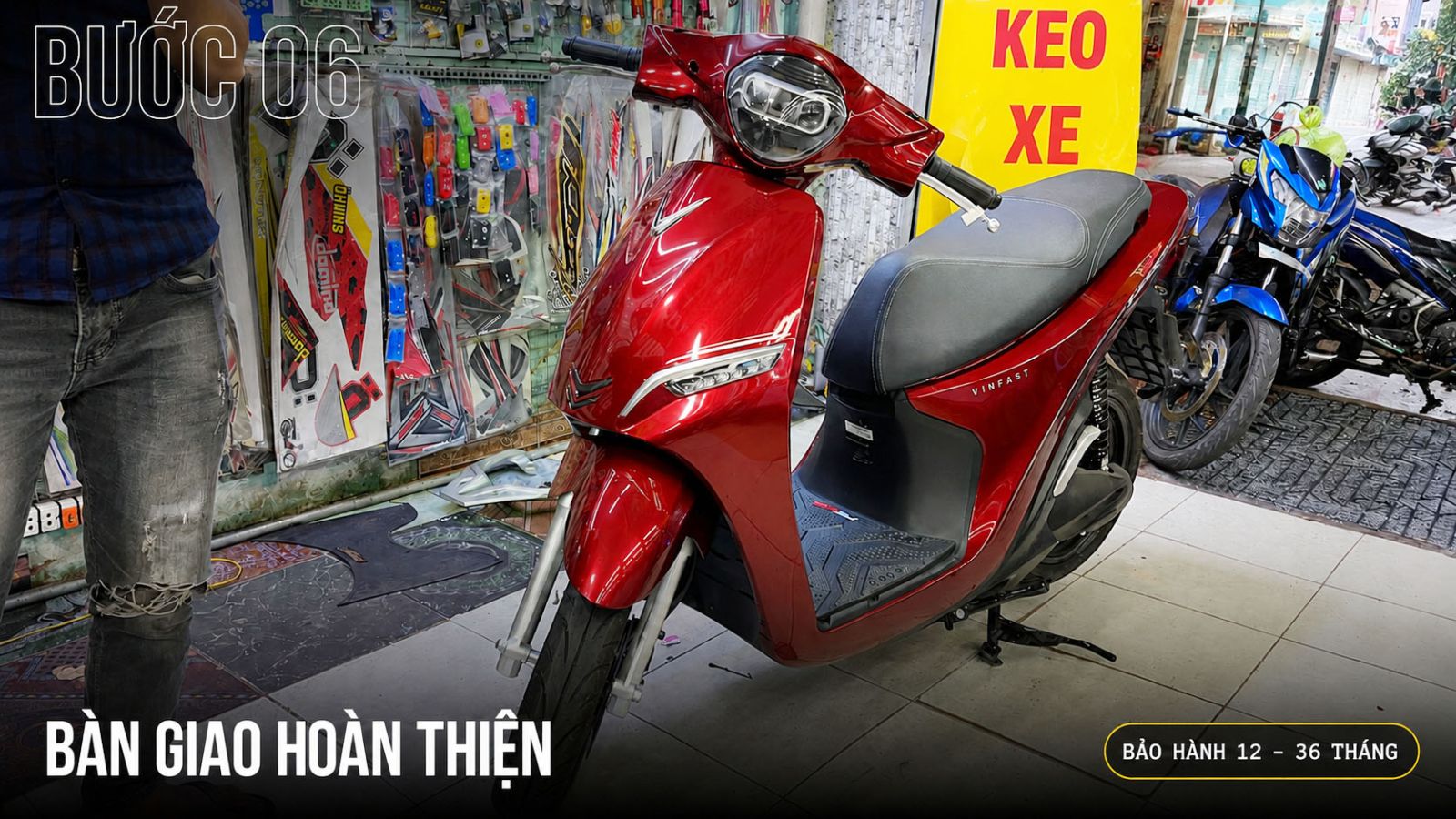 Dán xe máy điện - Giải pháp bảo vệ toàn diện tại Lê Thanh Decal