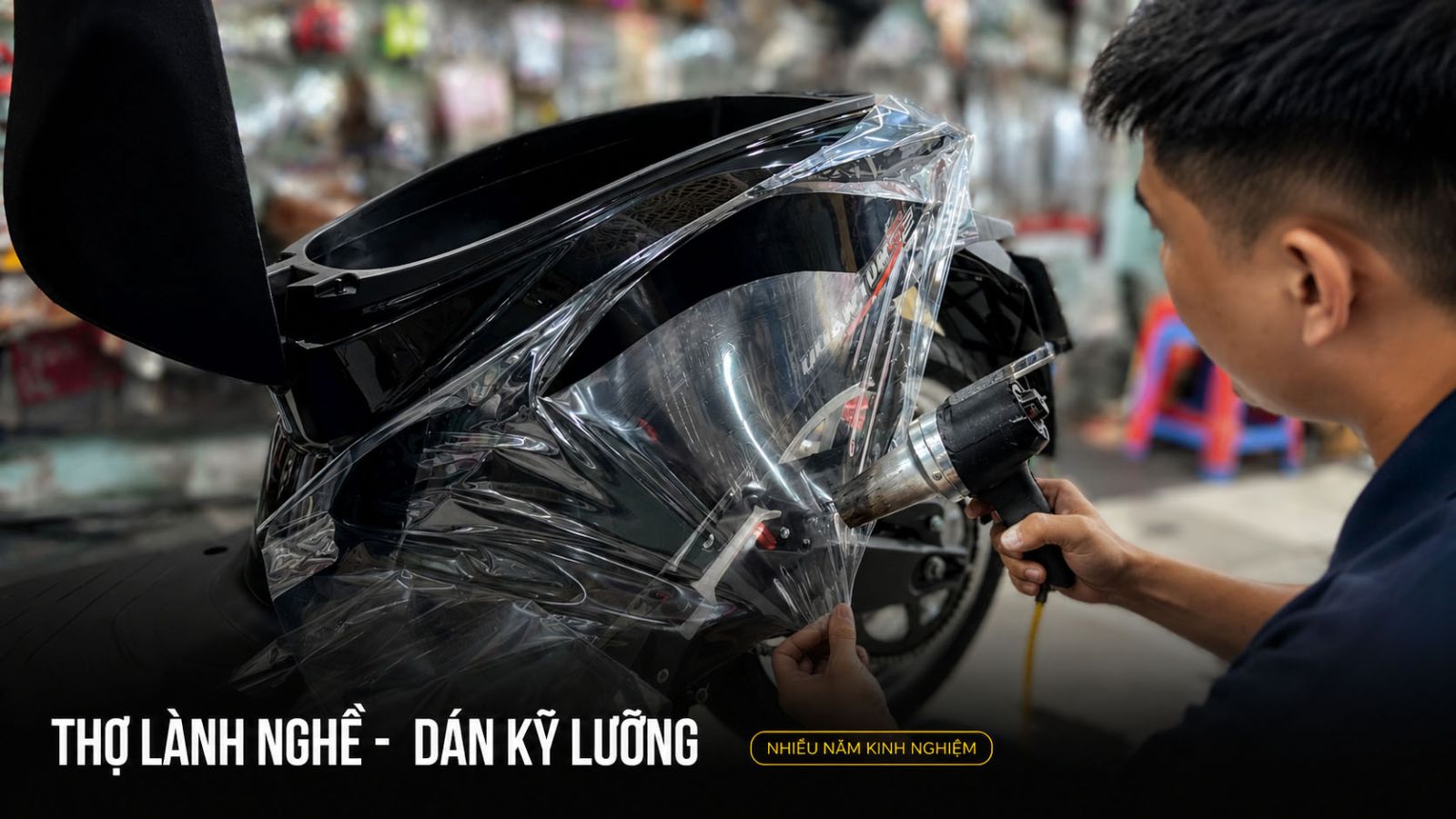 Dán xe máy điện - Giải pháp bảo vệ toàn diện tại Lê Thanh Decal