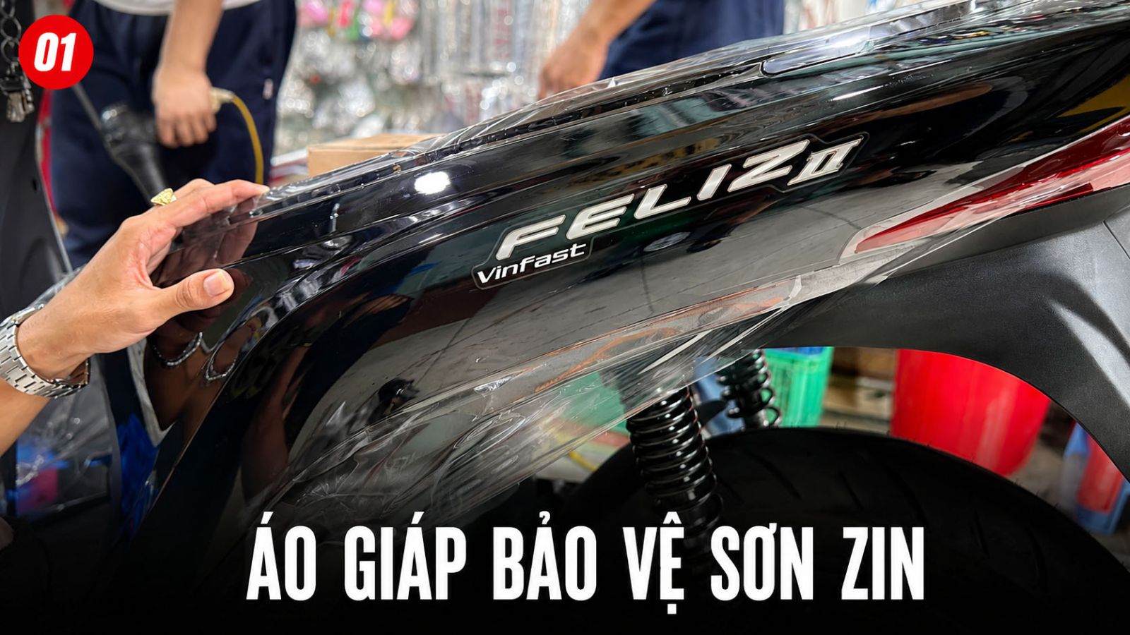 Dán xe máy điện - Giải pháp bảo vệ toàn diện tại Lê Thanh Decal
