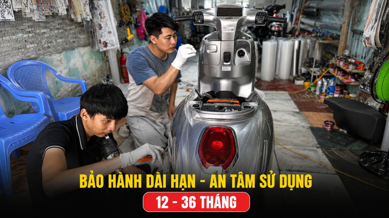 Dán xe máy điện - Giải pháp bảo vệ toàn diện tại Lê Thanh Decal