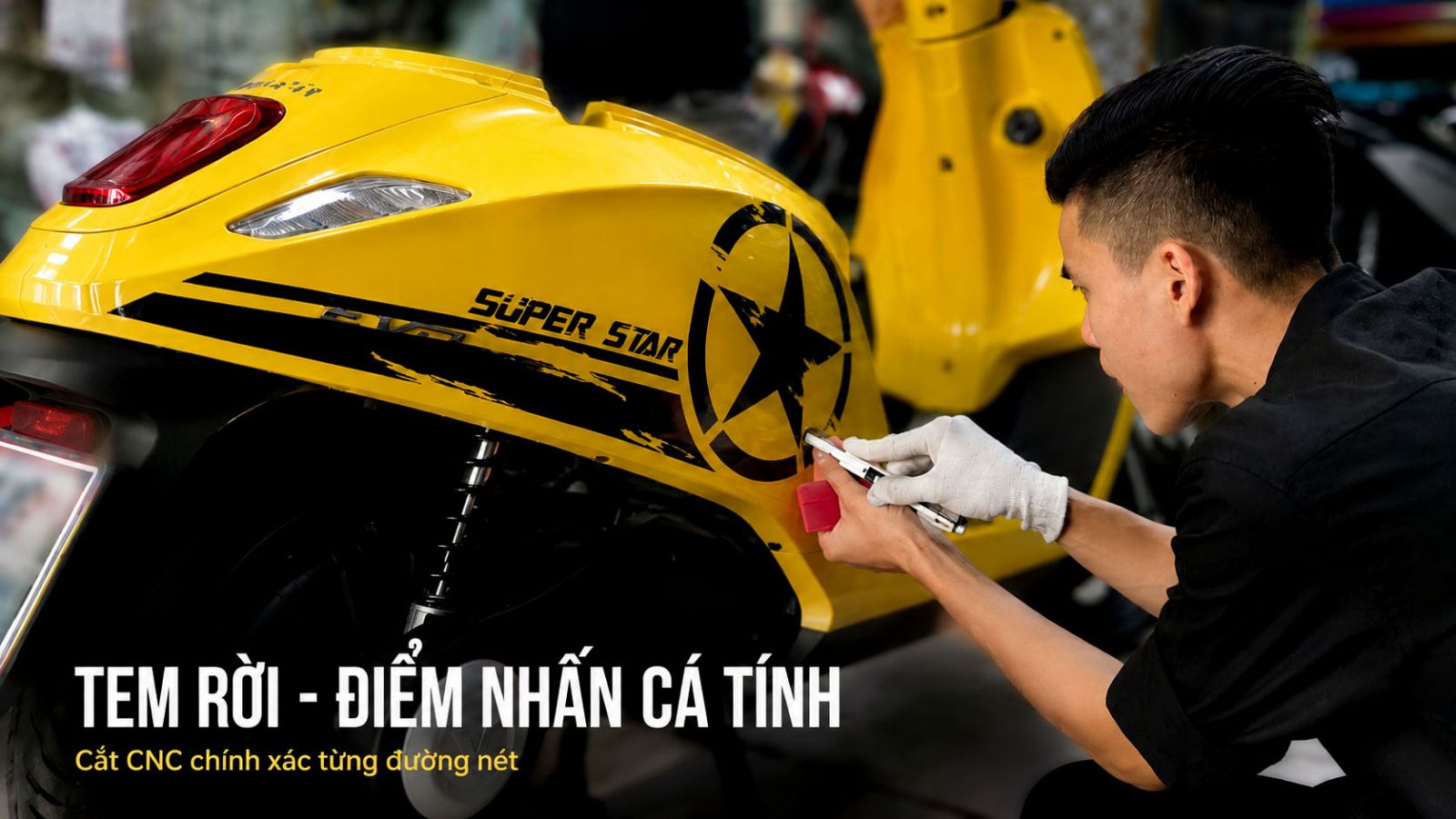 Dán xe máy điện - Giải pháp bảo vệ toàn diện tại Lê Thanh Decal