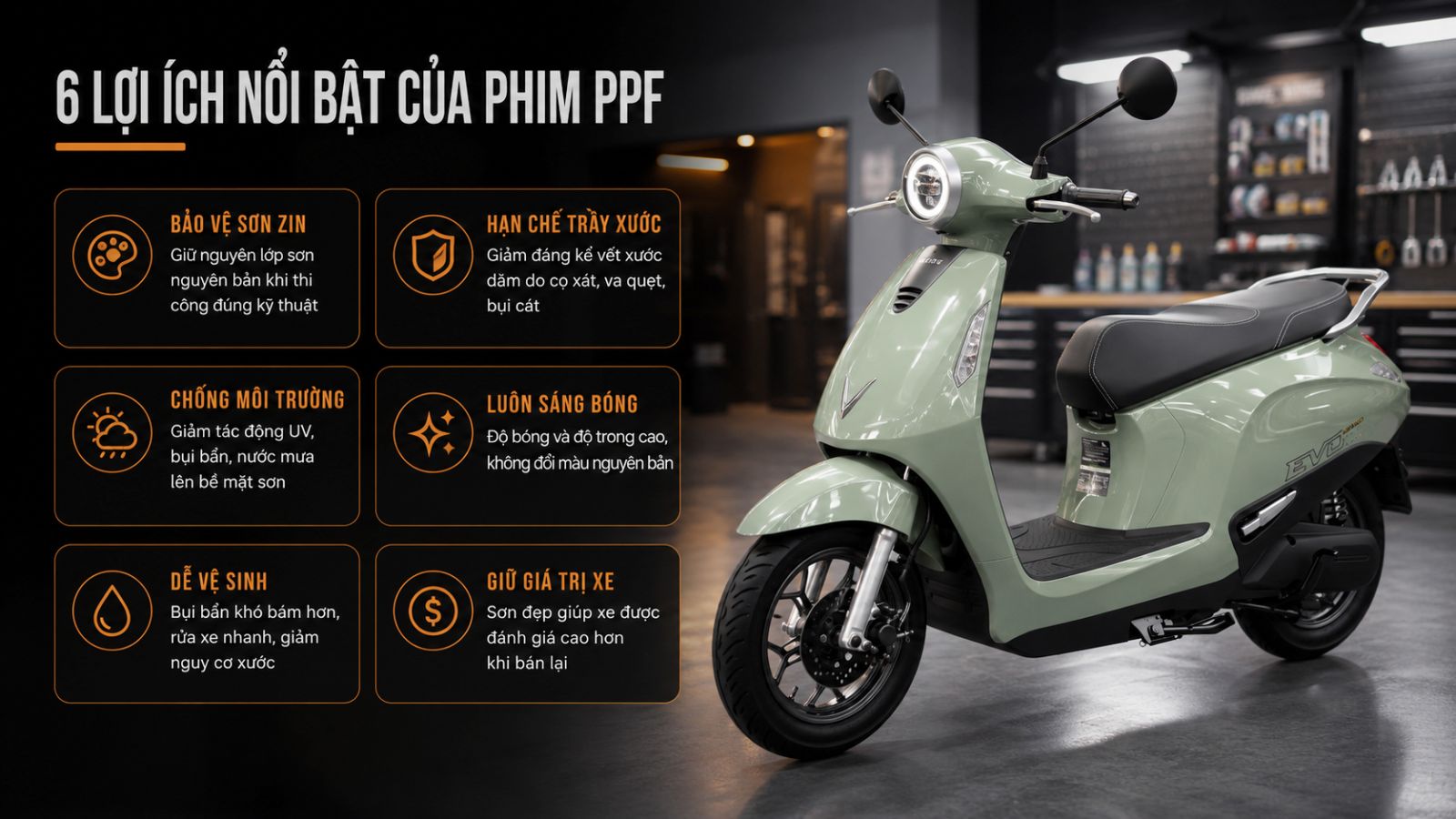 Phim PPF Cho Xe Máy Điện Là Gì