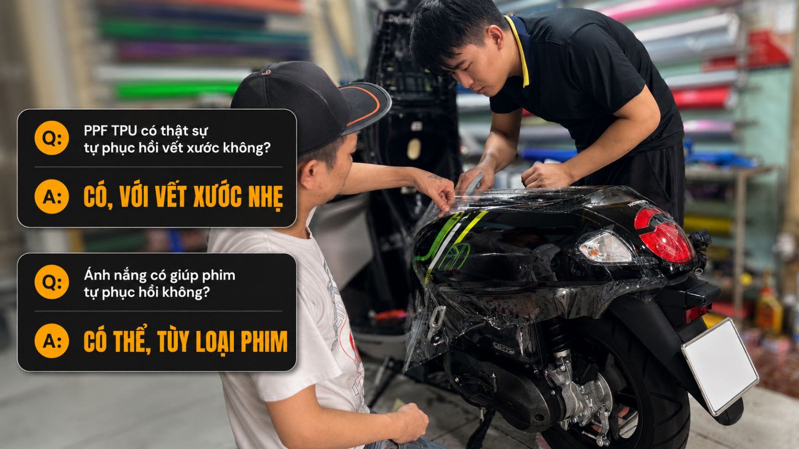 Phim PPF TPU tự phục hồi vết xước là gì?