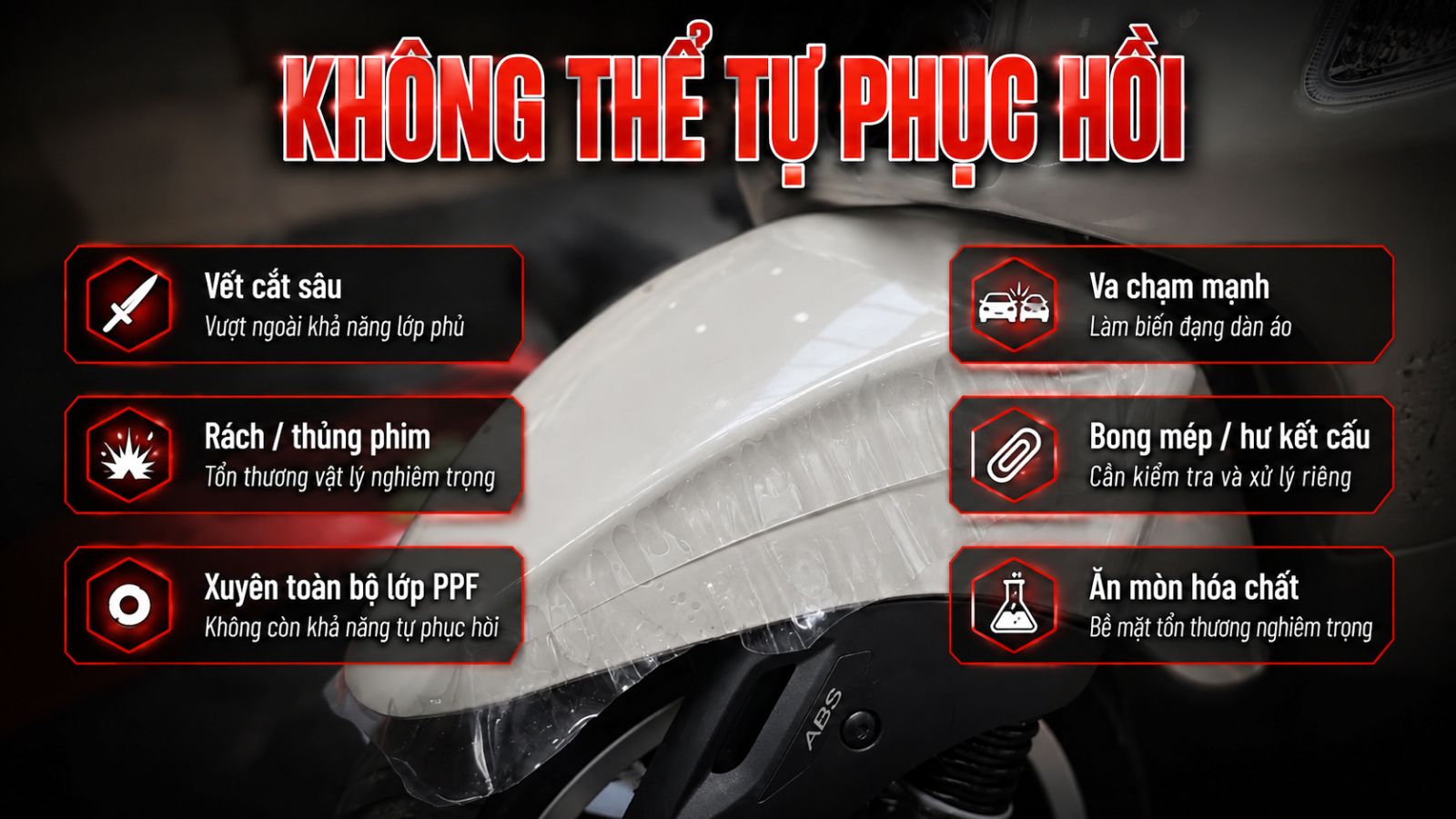Phim PPF TPU tự phục hồi vết xước là gì