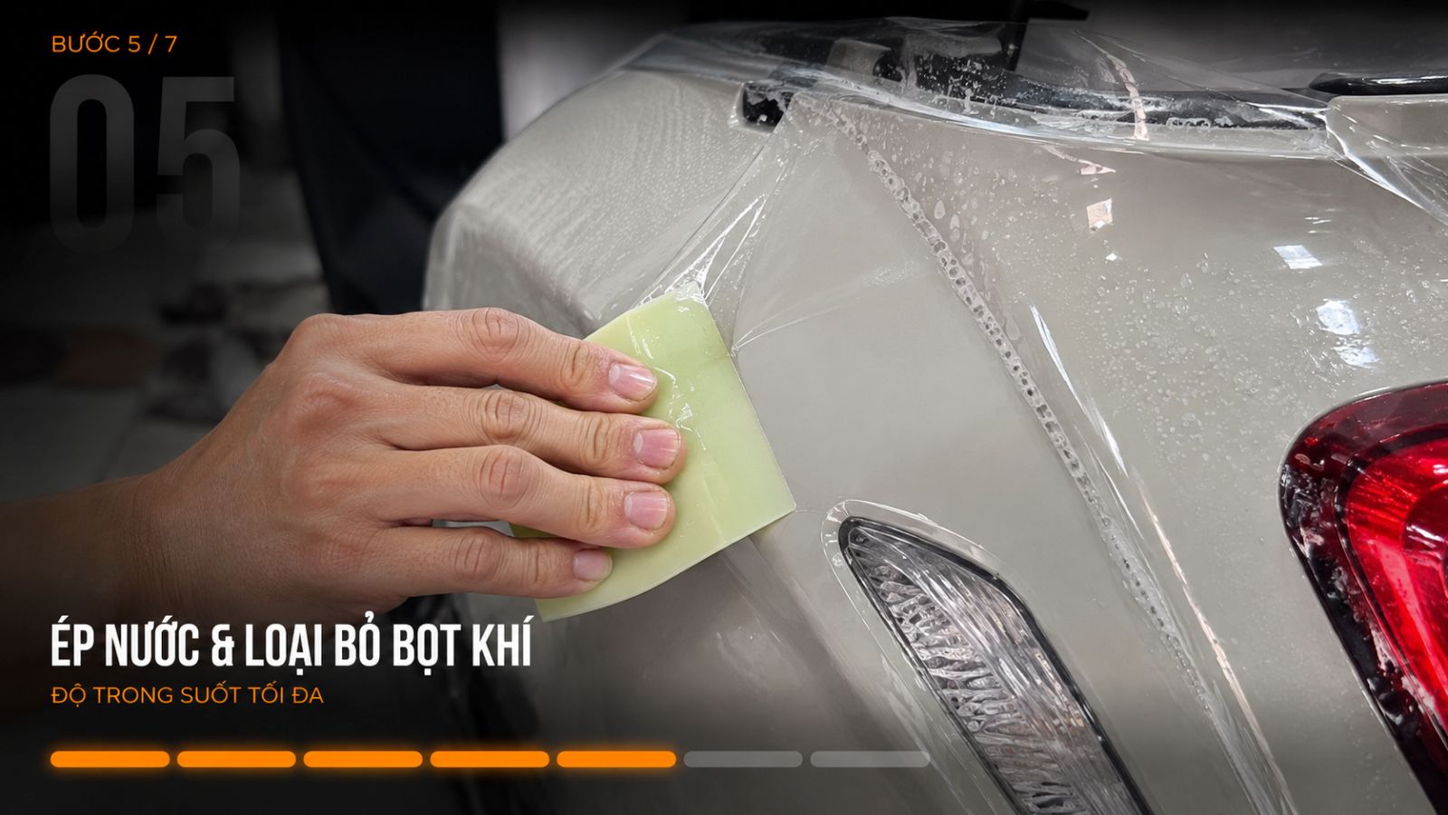 Quy trình 7 bước dán PPF xe máy chuẩn kỹ thuật