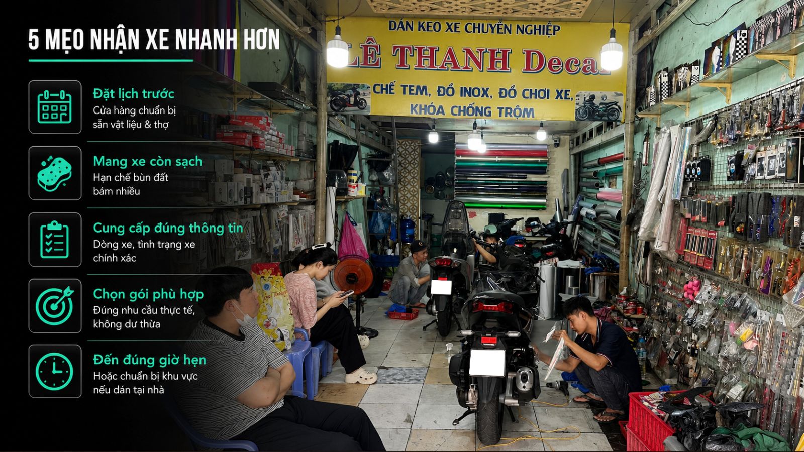 Dán keo xe máy điện mất bao lâu