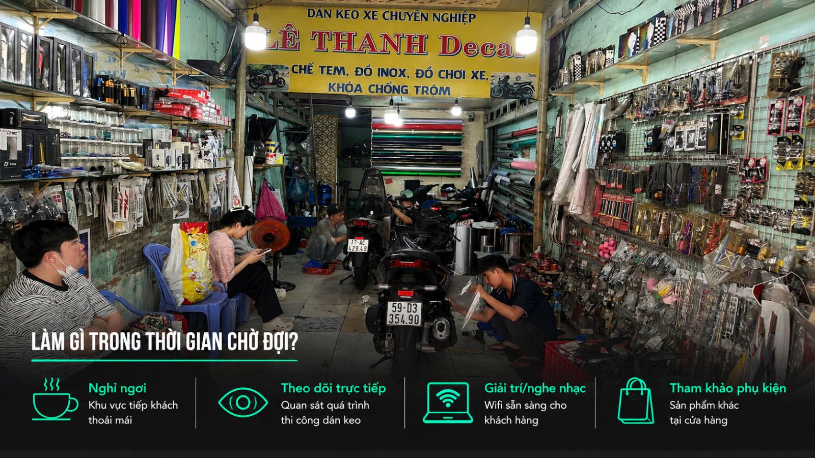 Dán keo xe máy điện mất bao lâu