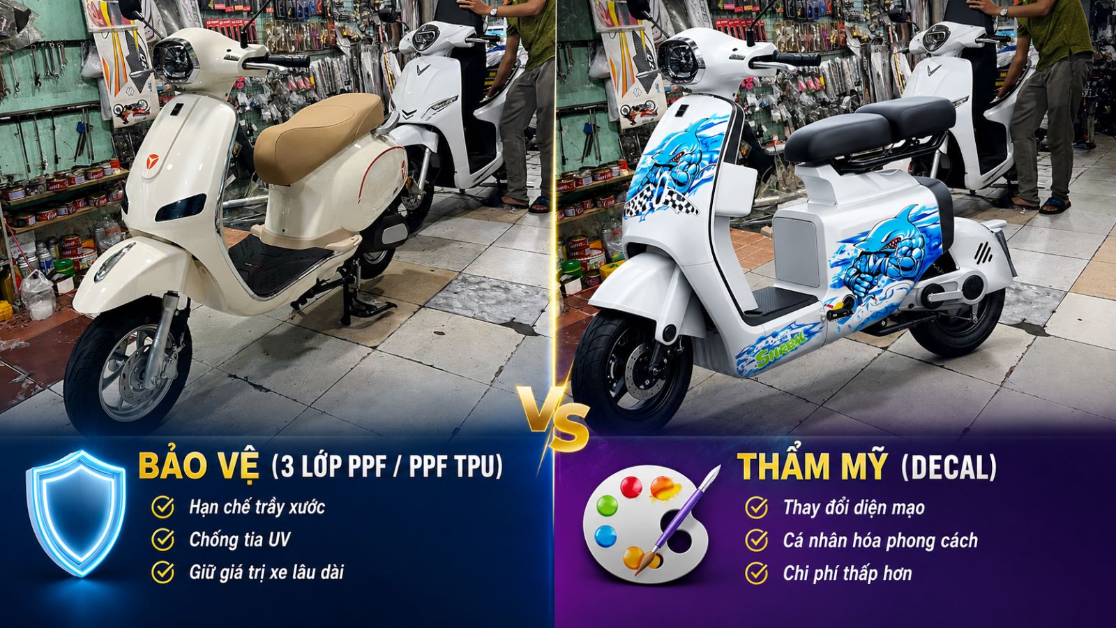 Tổng hợp các câu hỏi thường gặp về dán keo/decal xe máy điện