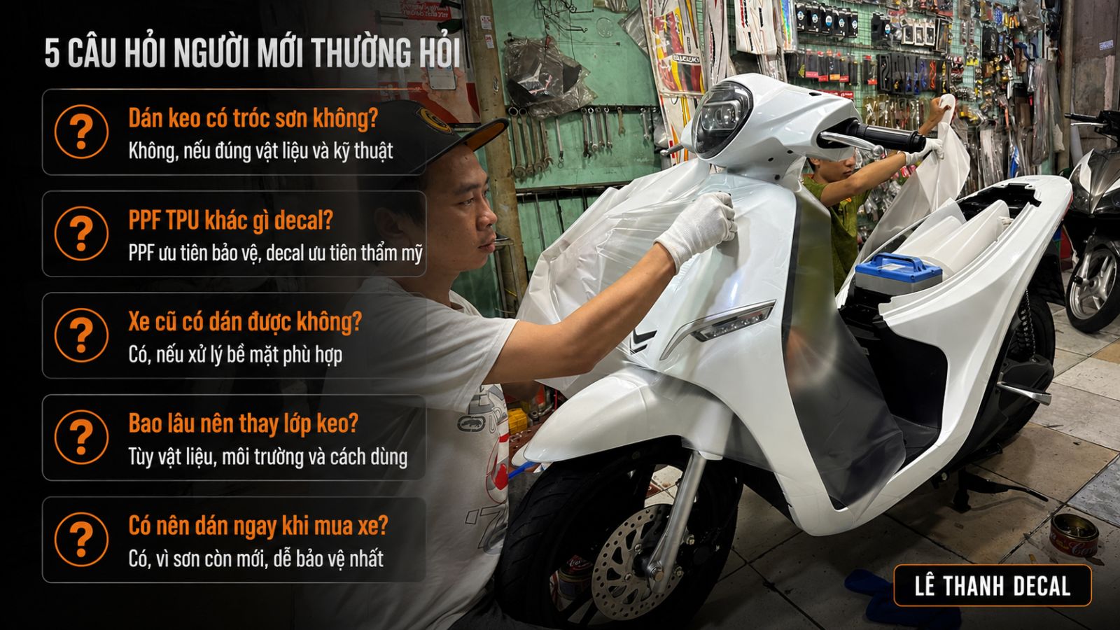 Tổng hợp các câu hỏi thường gặp về dán keo/decal xe máy điện