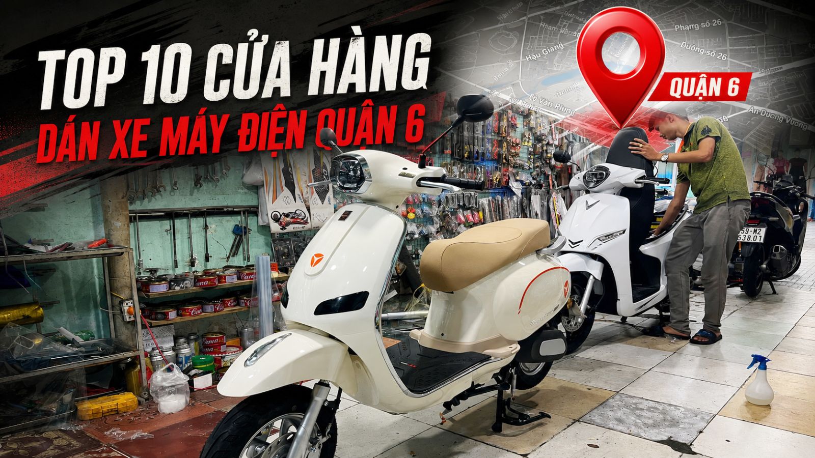 cửa hàng dán xe máy điện uy tín tại Quận 6