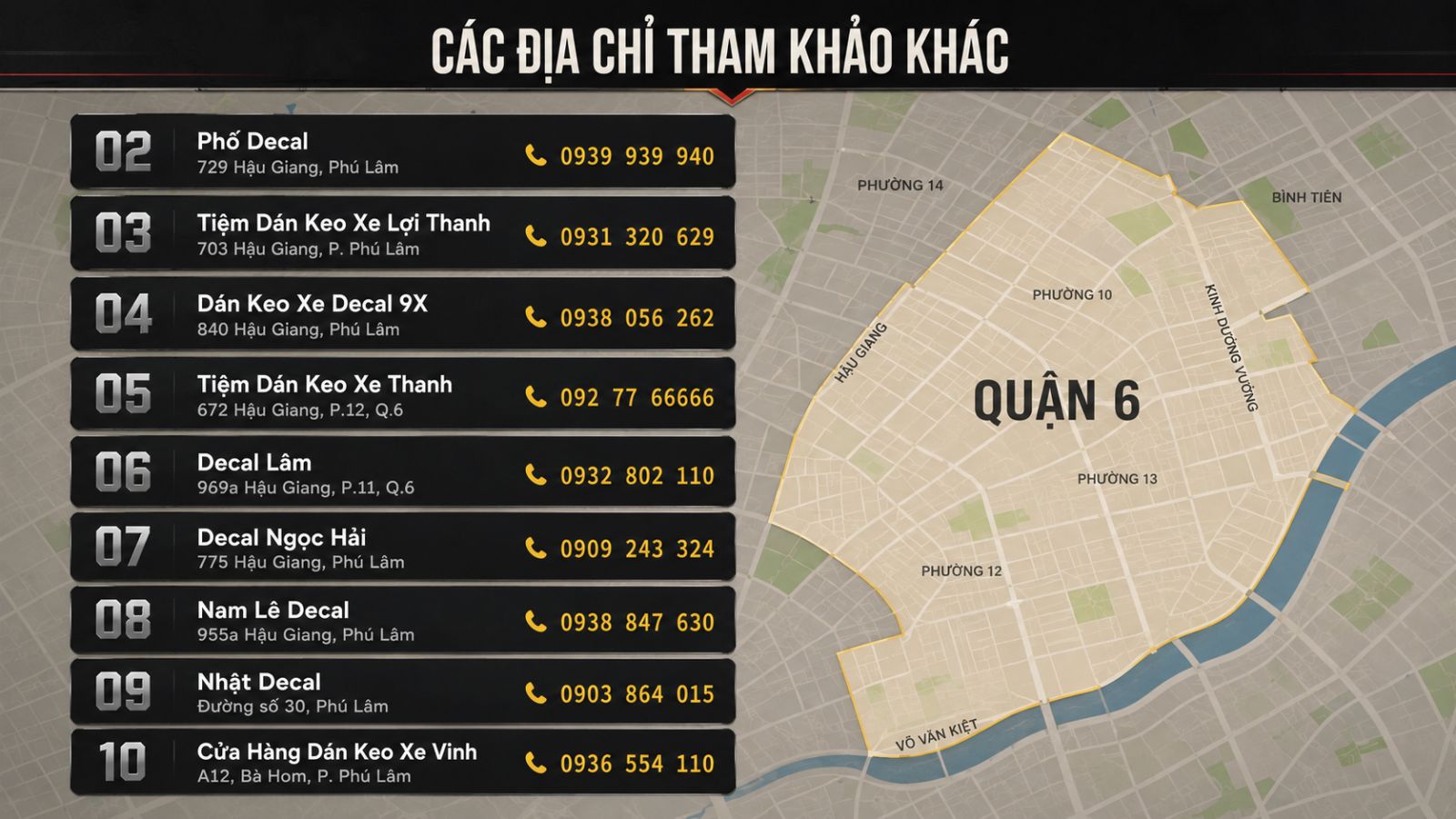 TOP 10 cửa hàng xe máy điện tại quận 6 uy tín, chất lượng