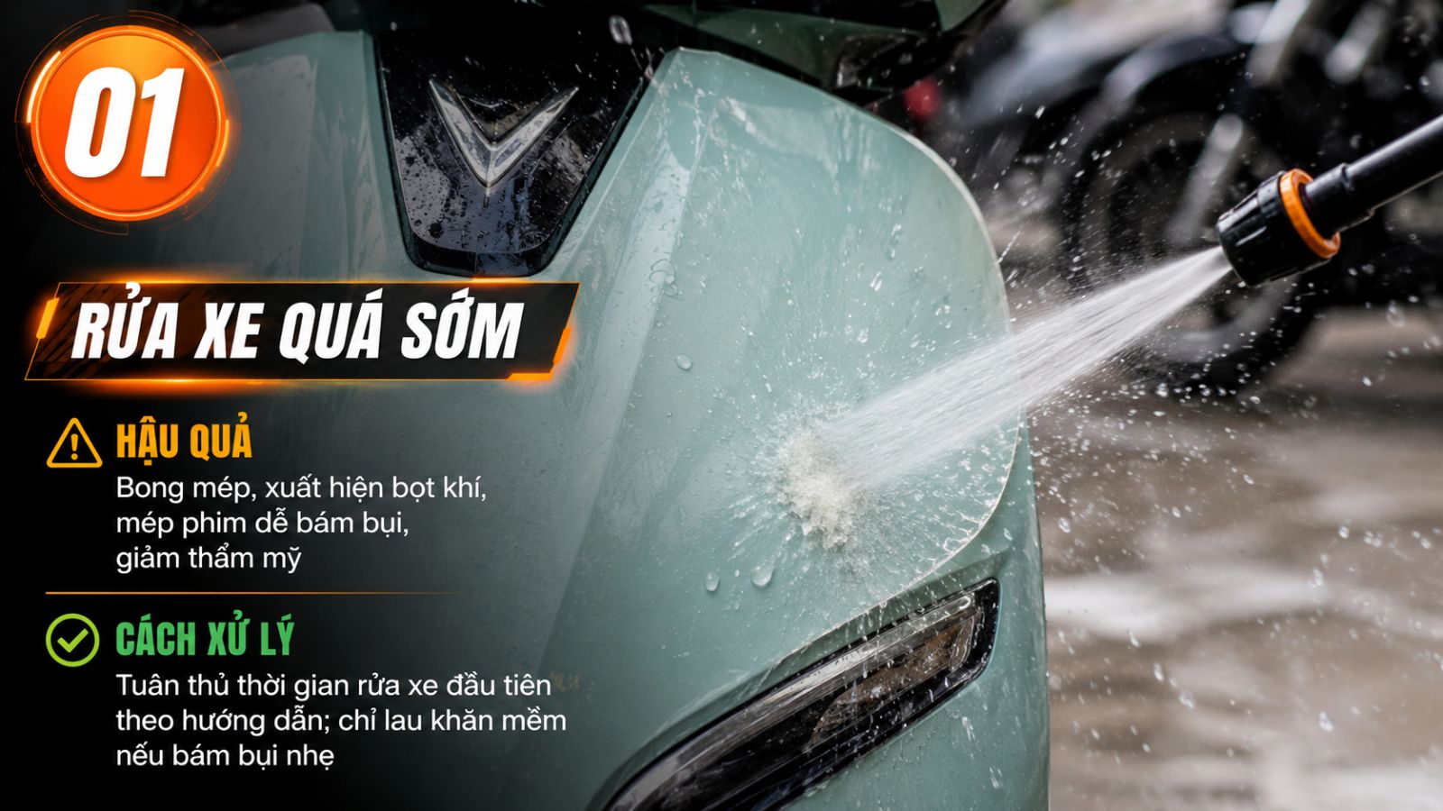 Top 5 sai lầm khiến keo xe máy điện nhanh xuống cấp sau khi dán