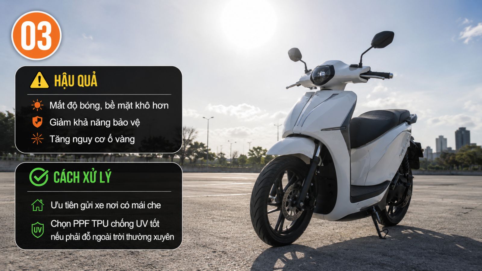 Top 5 sai lầm khiến keo xe máy điện nhanh xuống cấp sau khi dán