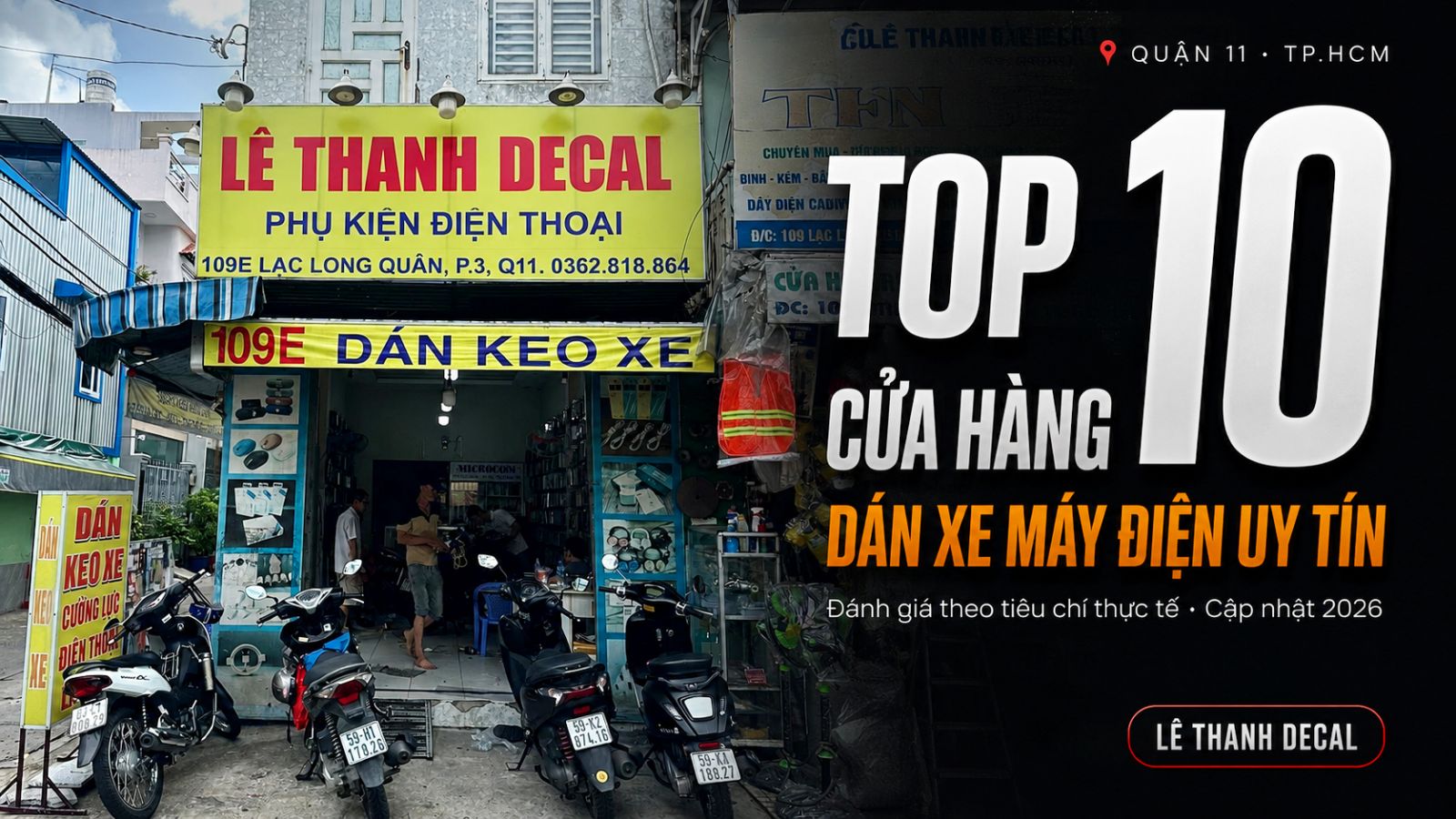 TOP 10 cửa hàng xe máy điện tại quận 11 uy tín, chất lượng
