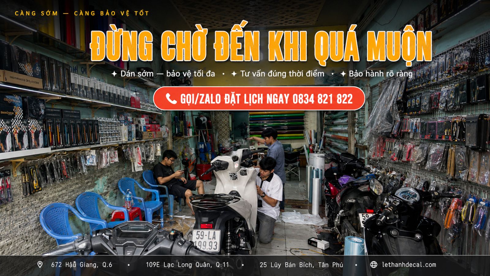 Thời điểm nào nên dán PPF xe máy 