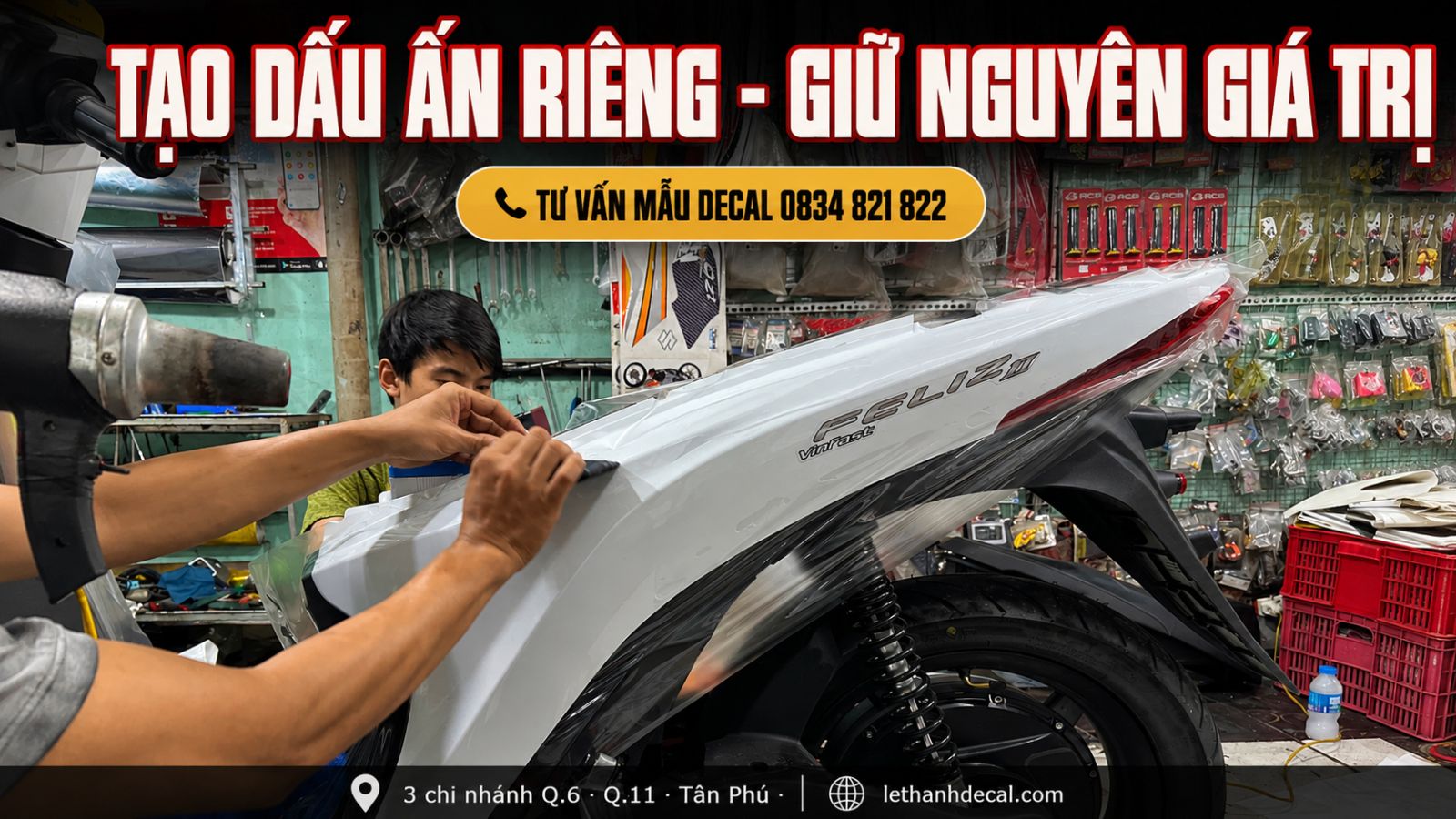 Top 10 mẫu dán decal xe máy điện đẹp nhất hiện nay