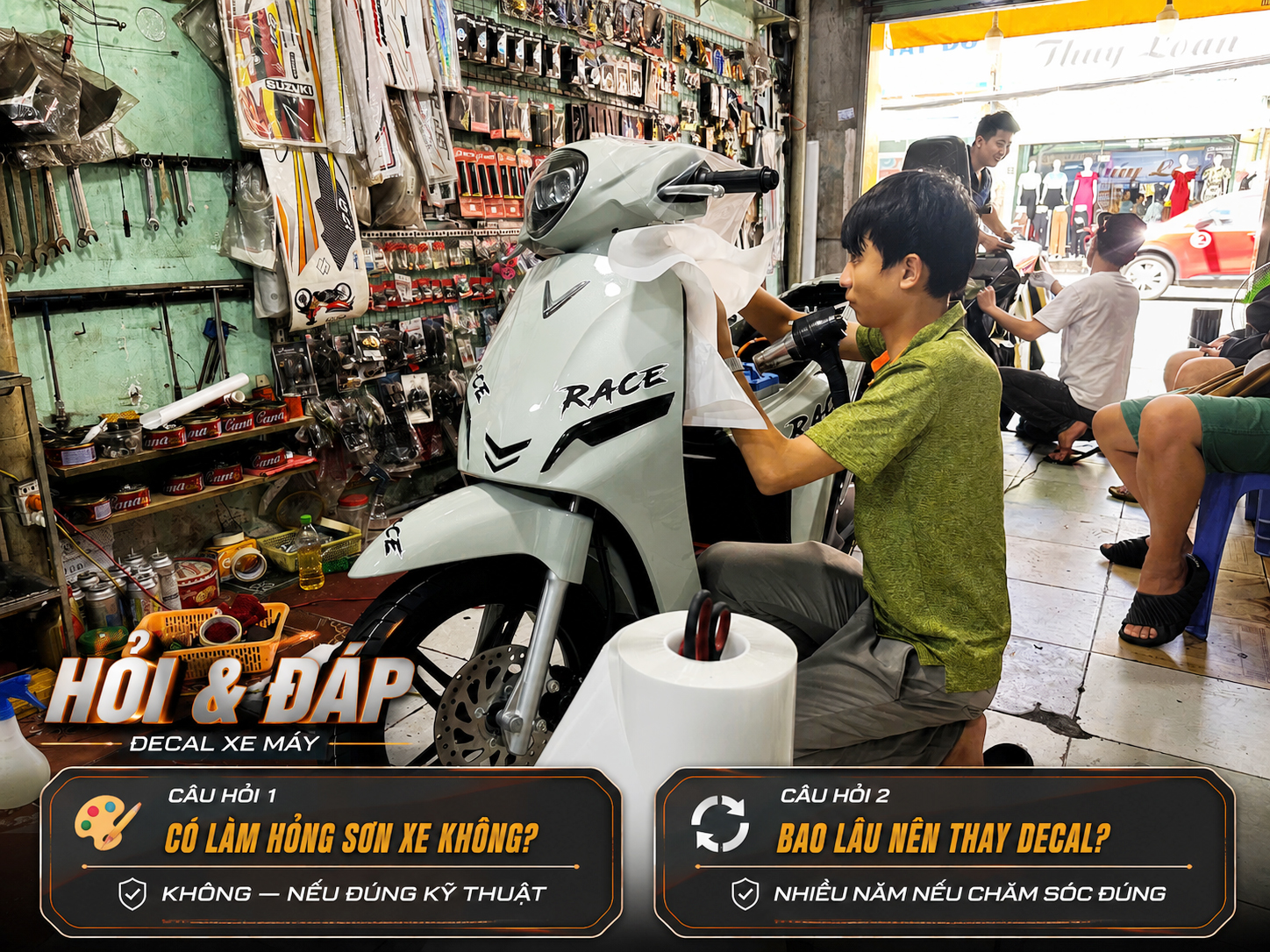 Top 10 mẫu dán decal xe máy điện đẹp nhất hiện nay