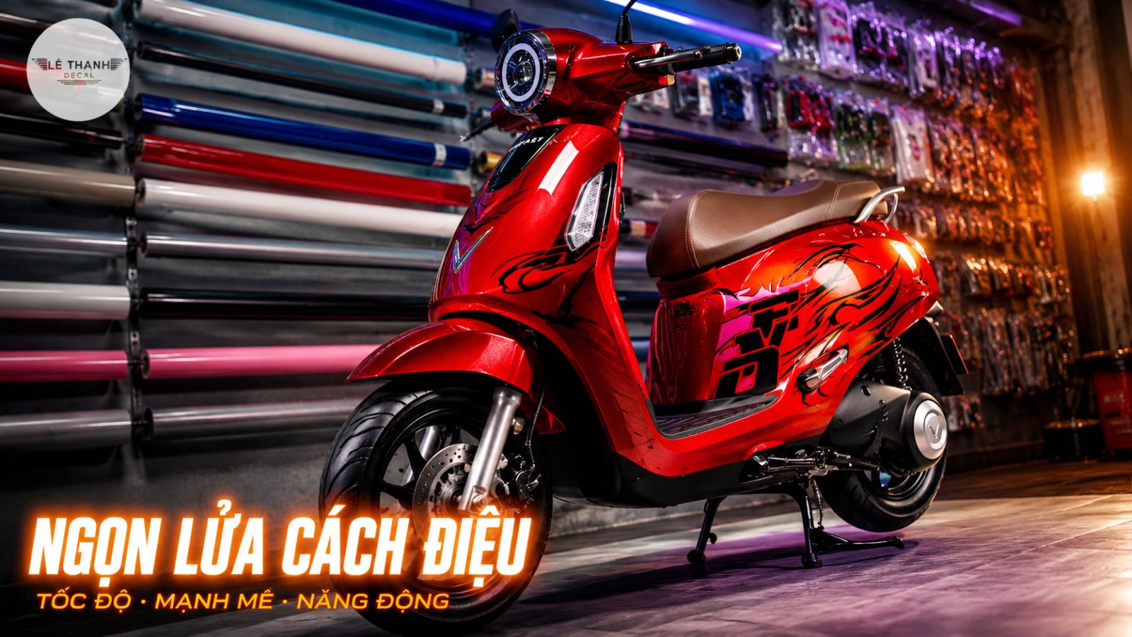 Top 10 mẫu dán decal xe máy điện đẹp nhất hiện nay