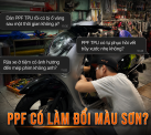 Dán PPF xe máy có ảnh hưởng đến màu sơn gốc không?