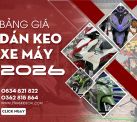 Bảng giá dán keo xe máy - Lê Thanh Decal
