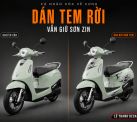 Dán tem rời xe máy điện – Cách nâng cấp ngoại hình xe đẹp mà vẫn giữ sơn zin