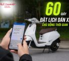 Quy trình đặt lịch dán xe máy điện trong 60 giây - Chủ động thời gian