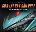 So sánh chi phí sơn lại xe máy và dán PPF xe máy