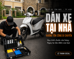Dịch vụ dán xe máy điện tại nhà - Không tốn công di chuyển