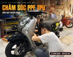 Cách chăm sóc xe máy sau khi dán PPF TPU luôn bền đẹp như mới