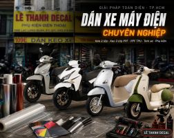 Dán xe máy điện chuyên nghiệp tại TP.HCM - Giải pháp toàn diện từ Lê Thanh Decal