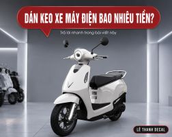 Dán keo xe máy điện hết bao nhiêu tiền?