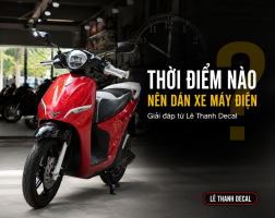 Thời điểm nào nên dán xe máy điện để bảo vệ sơn xe?