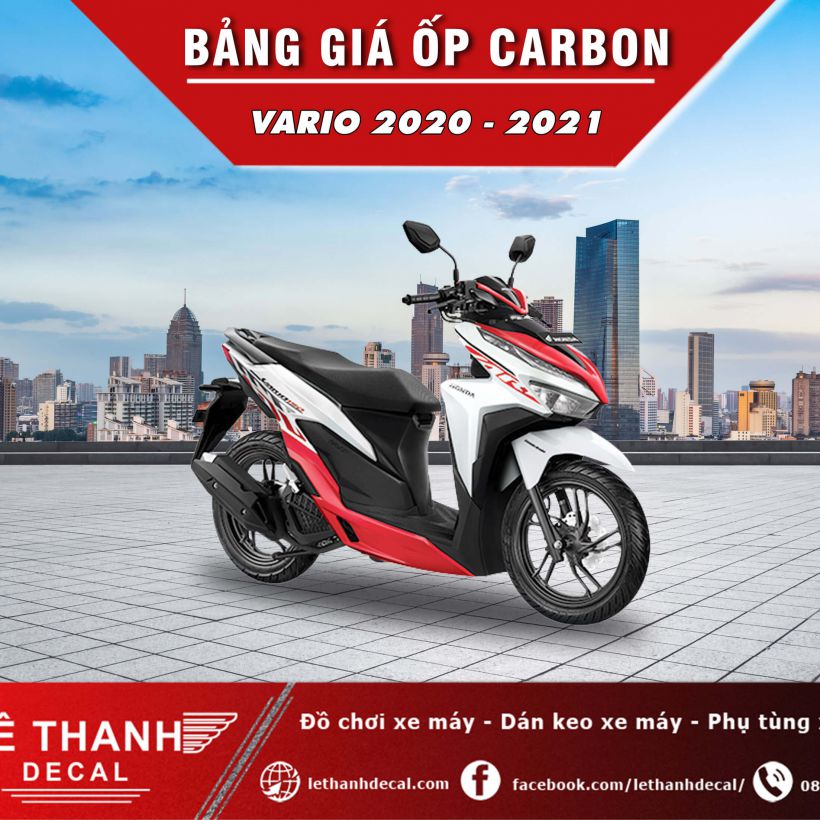 Bảng giá đồ chơi xe máy Vario 2020 - 2021 sơn carbon