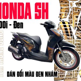 Dán decal đổi màu đen nhám, tem rời trống đồng SH 300i