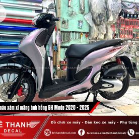 Dán decal đổi màu xám xi măng ánh hồng SH Mode 2020 - 2025