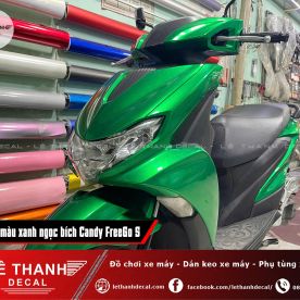 Dán decal đổi màu xanh ngọc bích Candy Yamaha FreeGo S