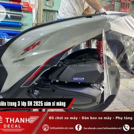 Dán keo siêu trong 3 lớp Honda SH 2025 xám xi măng