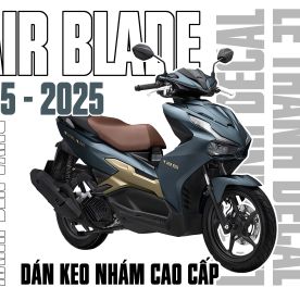 Dán keo trong nhám cho AirBlade 125 xanh đen vàng 2025