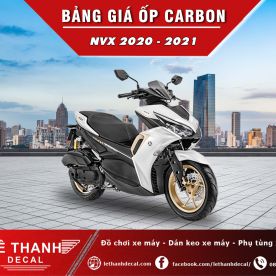 Bảng giá đồ chơi xe máy NVX 2020 - 2021 sơn carbon