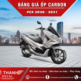 Bảng giá đồ chơi xe máy PCX 2020 - 2021 sơn carbon