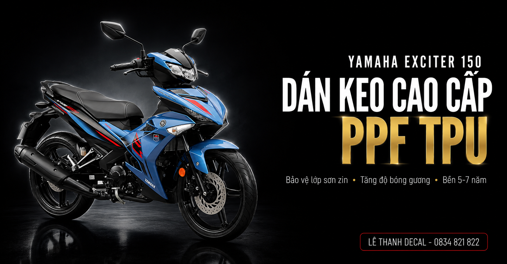 Dán PPF xe Exciter 150