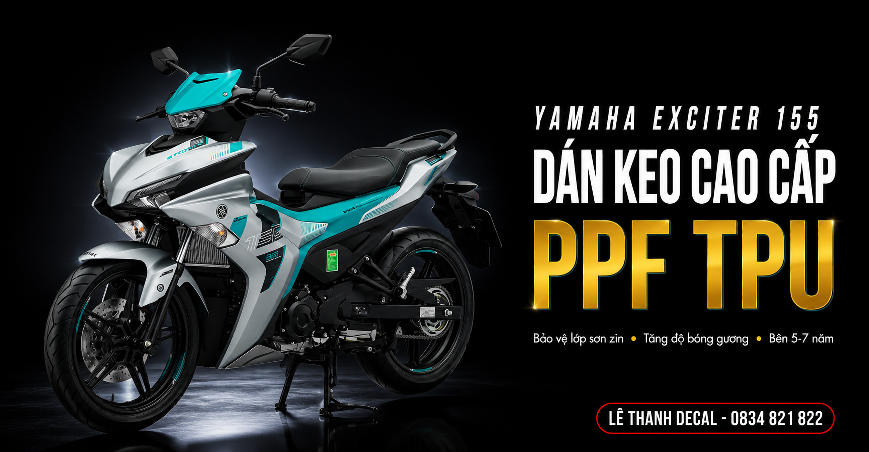 Dán PPF xe Exciter 155