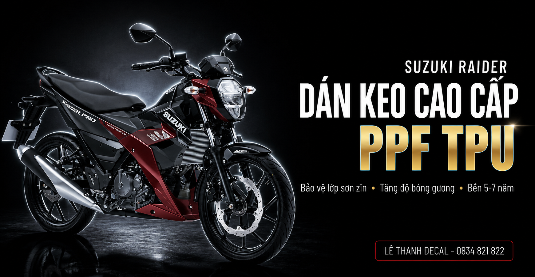 Dán PPF xe Raider