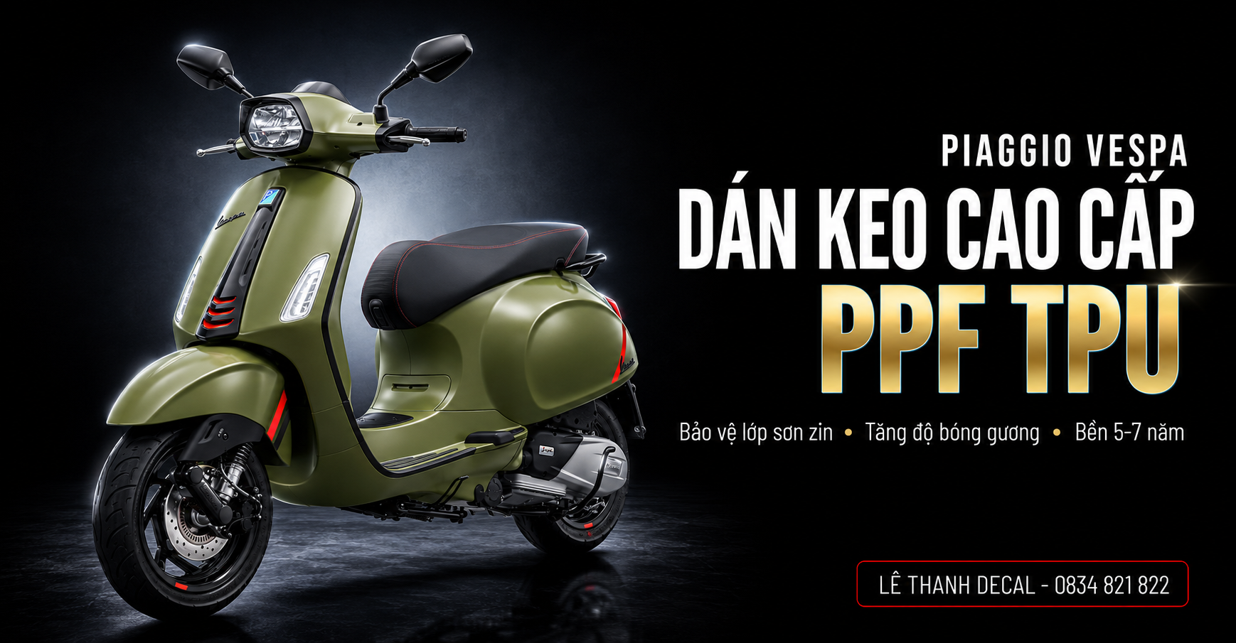 Dán PPF xe Vespa