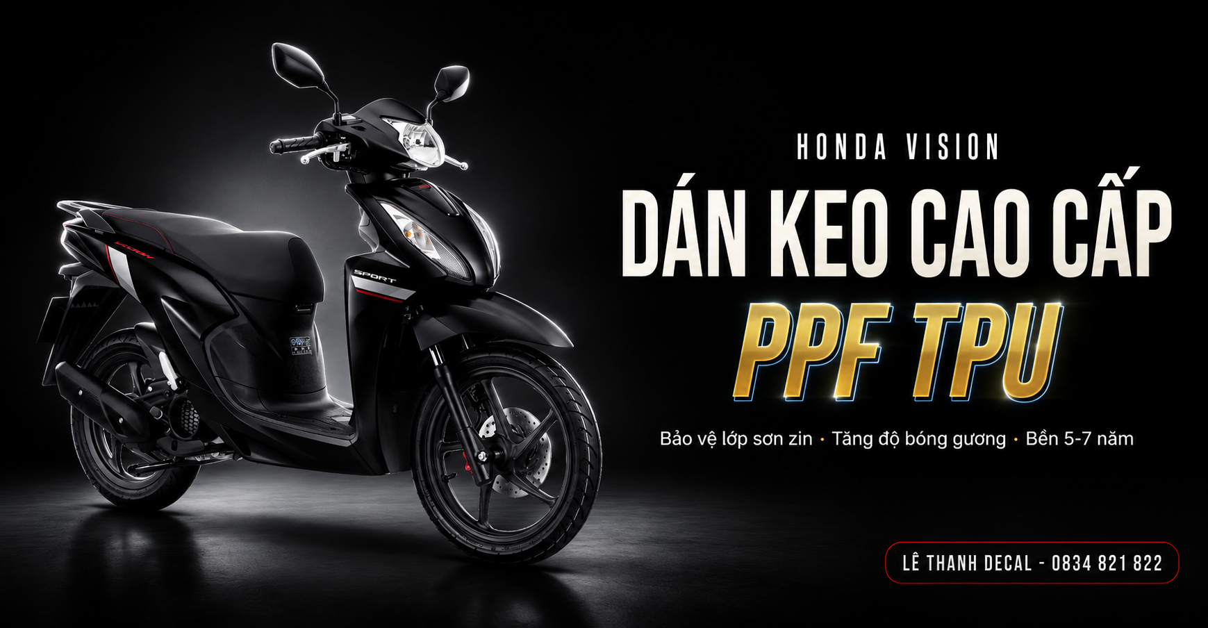 Dán PPF xe VISION