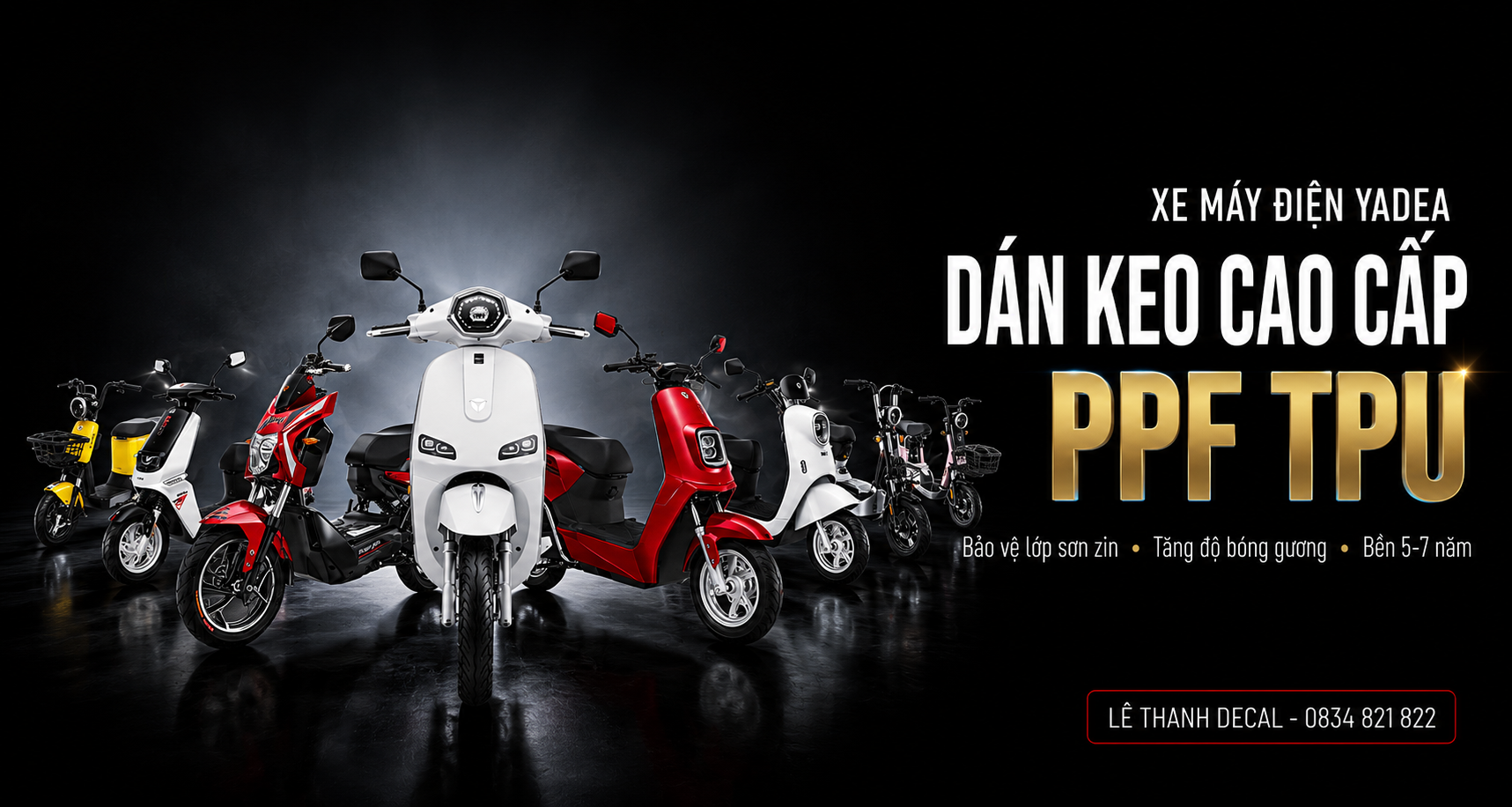 Dán PPF xe Yadea