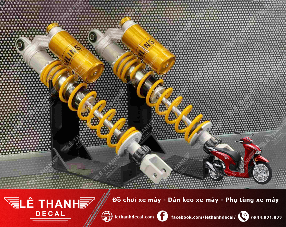 Phuộc Ohlins chính hãng cho SH350i